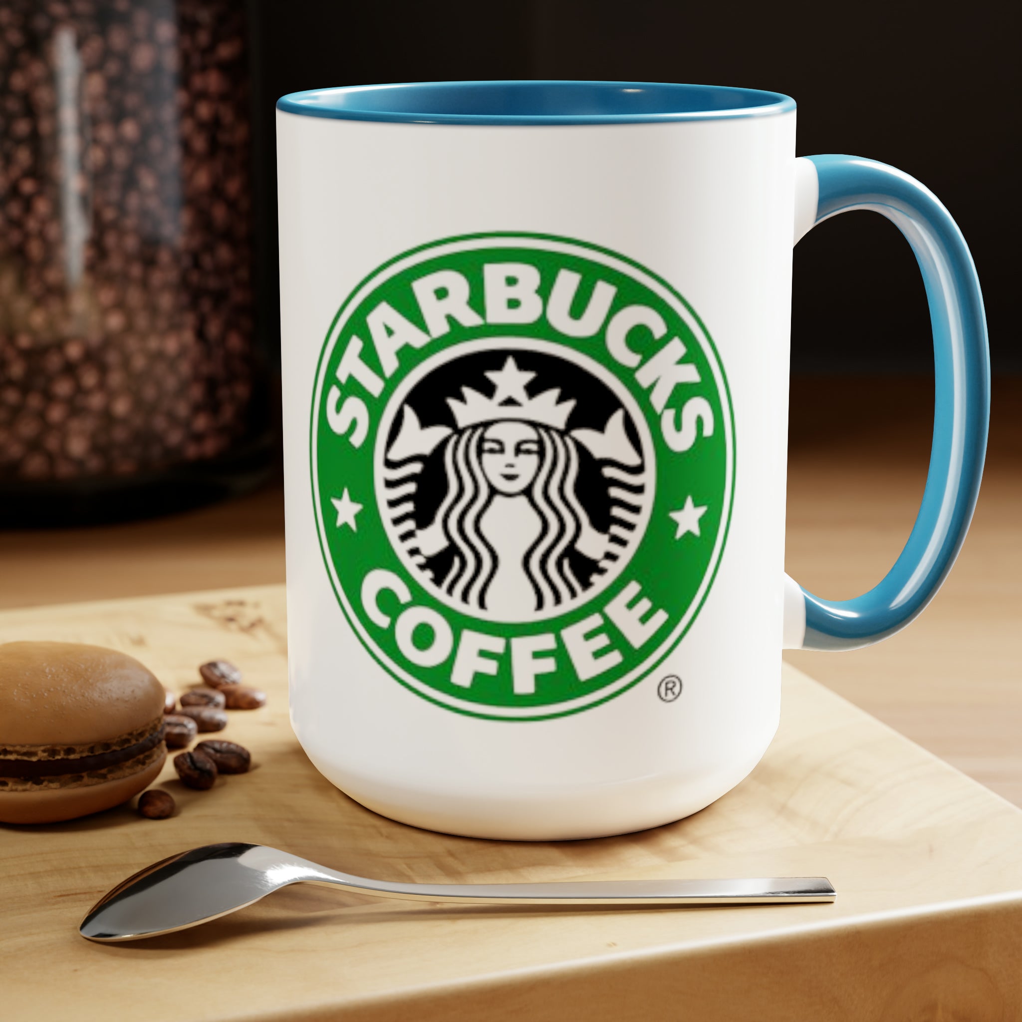 Starbucks Coffee- White Ceramic Mug - Creations by Chris and Carlos